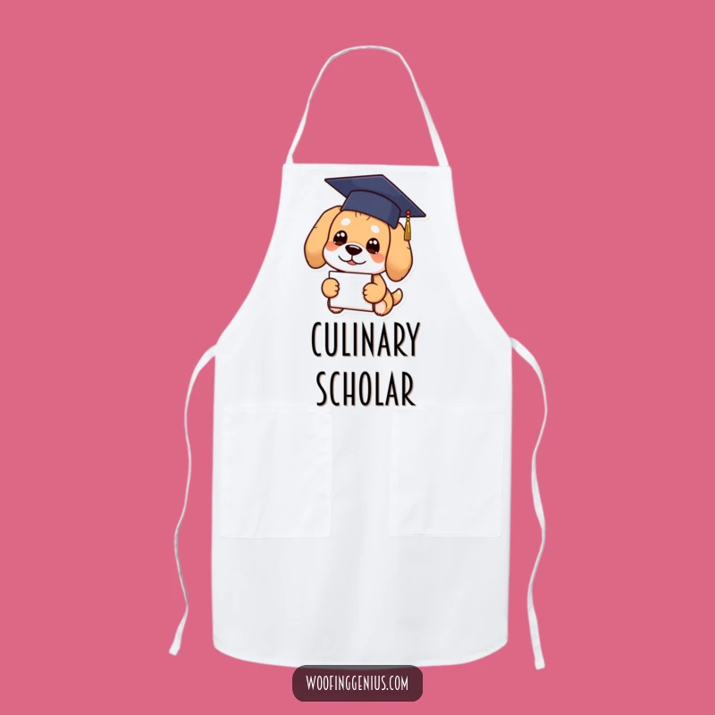 Funny Graduation Dog Apron: Hilarious Smart Chef Kitchen Gift