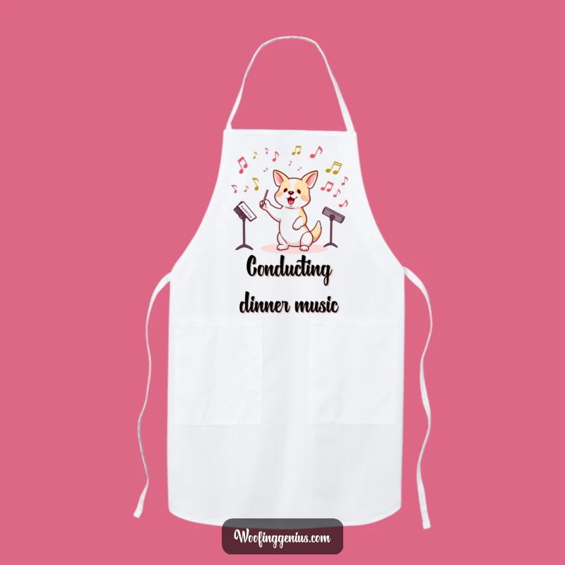 Funny Dog Conductor Apron - Maestro Your Meals, Protect Your Style, Great Funny Gift