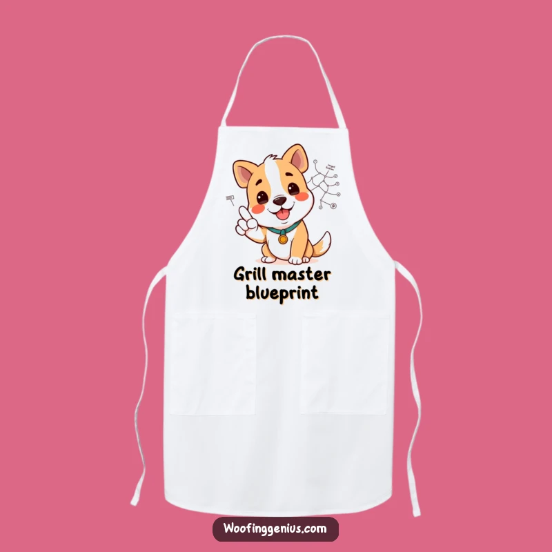 Funny Dog Diagram Chef Apron - Cook with Clarity!