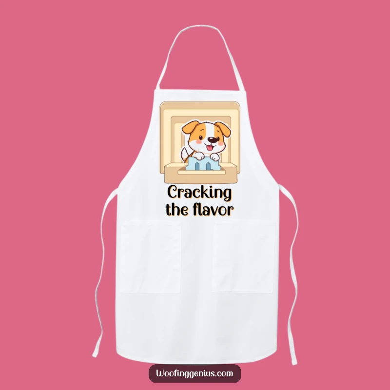Funny Puzzle Master Dog Apron - Maze Solver, Culinary Strategy Gift