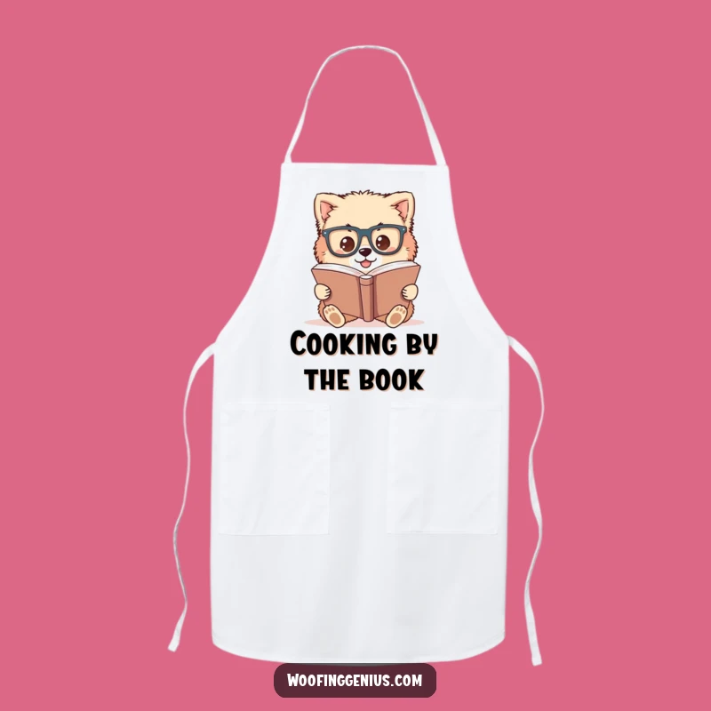 Funny Scholar Dog Apron: Cook with Wisdom, Hilarious Kitchen Funny Gift