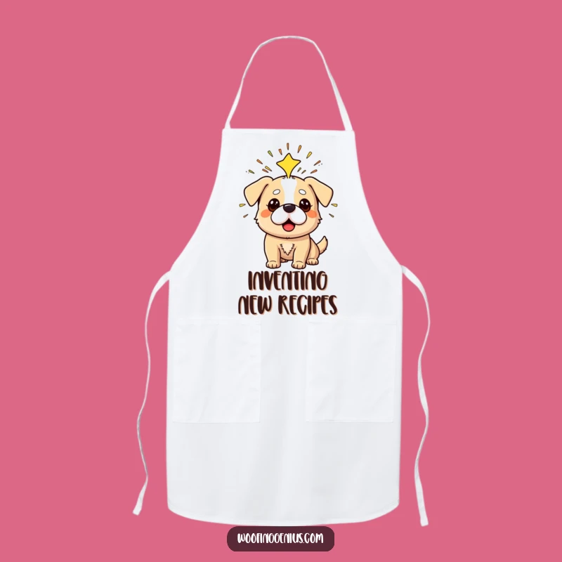 Funny Dog Apron: Eureka Kitchen Moment, Chef's Brilliant Companion