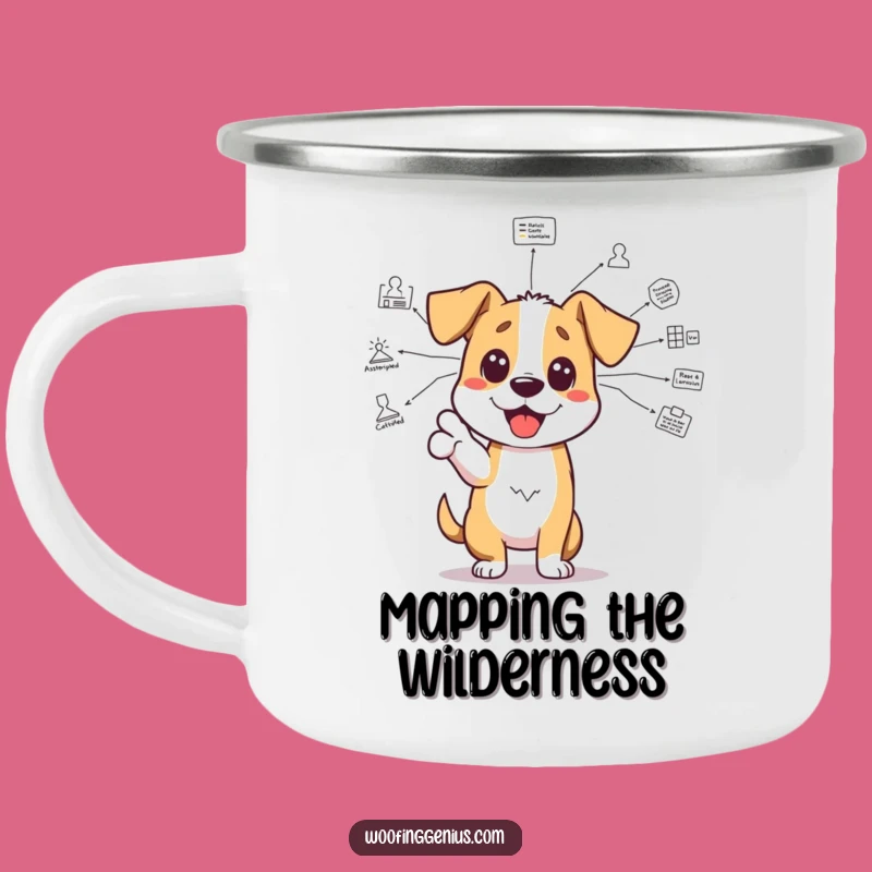 Funny Brainy Dog Camping Mug: Smart Sips for Your Adventures