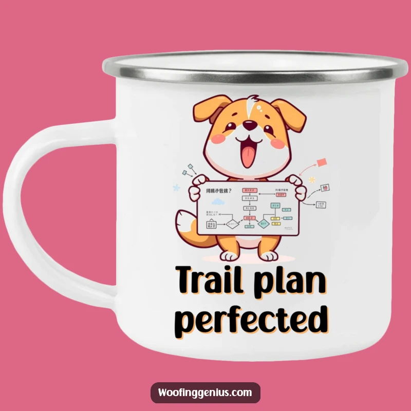 Funny Dog Flowchart Adventure Mug - Perfect for Trailblazers!