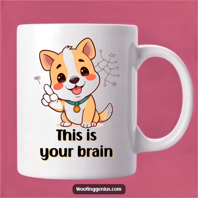 Funny Dog Diagram Pointer Mug - The Perfect Gift for Explanatory Pups!