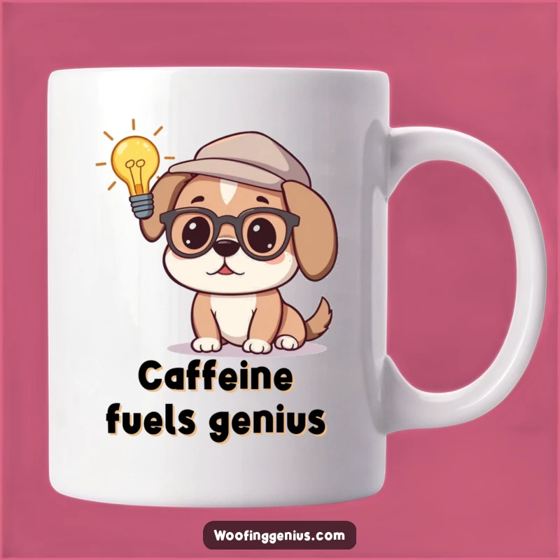 Funny Smart Dog Thinking Mug - Genius Pup Enthusiast Gift