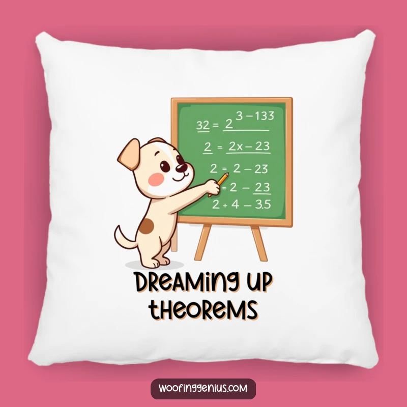 Funny Genius Dog Pillow: Cozy Smart Decor, Hilarious Home Gift