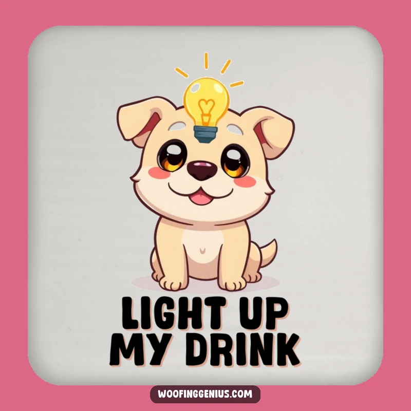 Funny Lightbulb Dog Coasters: Brilliant Ideas for Surfaces!