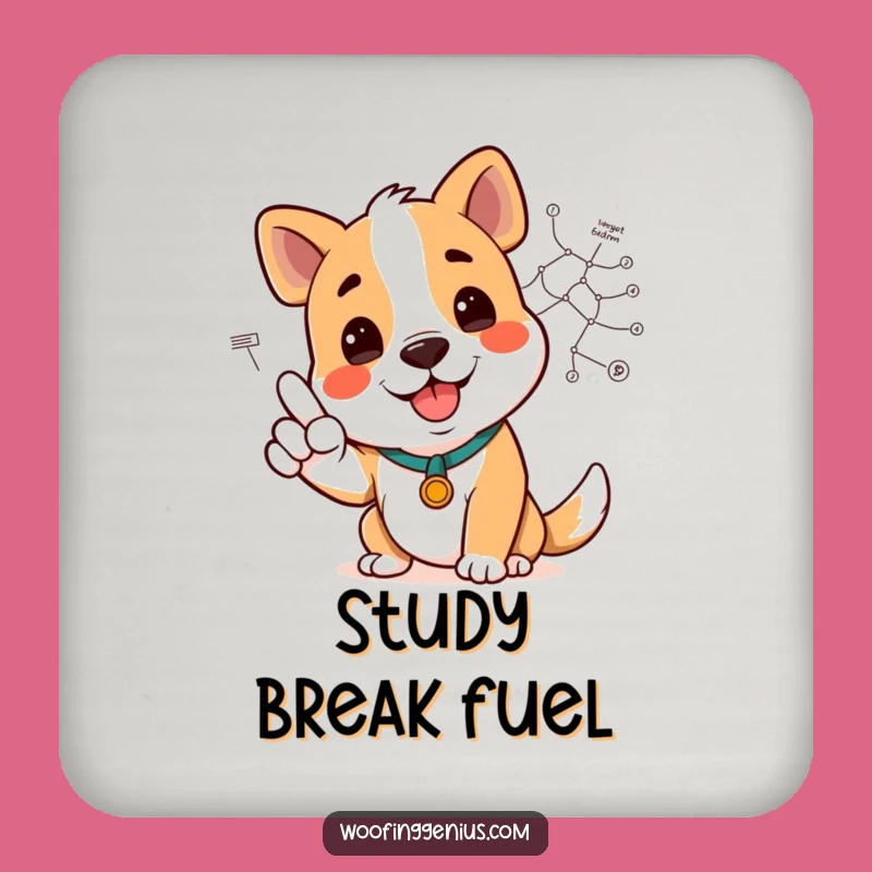 Funny Dog Diagram Coaster Set - Point Out Your Style!