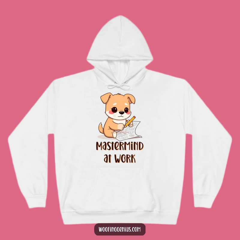 Cozy Funny Architect Dog Hoodie - Warm Creative Gift