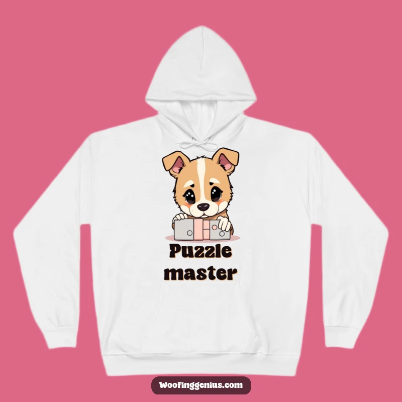 Cozy Funny Genius Dog Hoodie: Puzzle Solved Comfort, Ultimate Humorous Gift