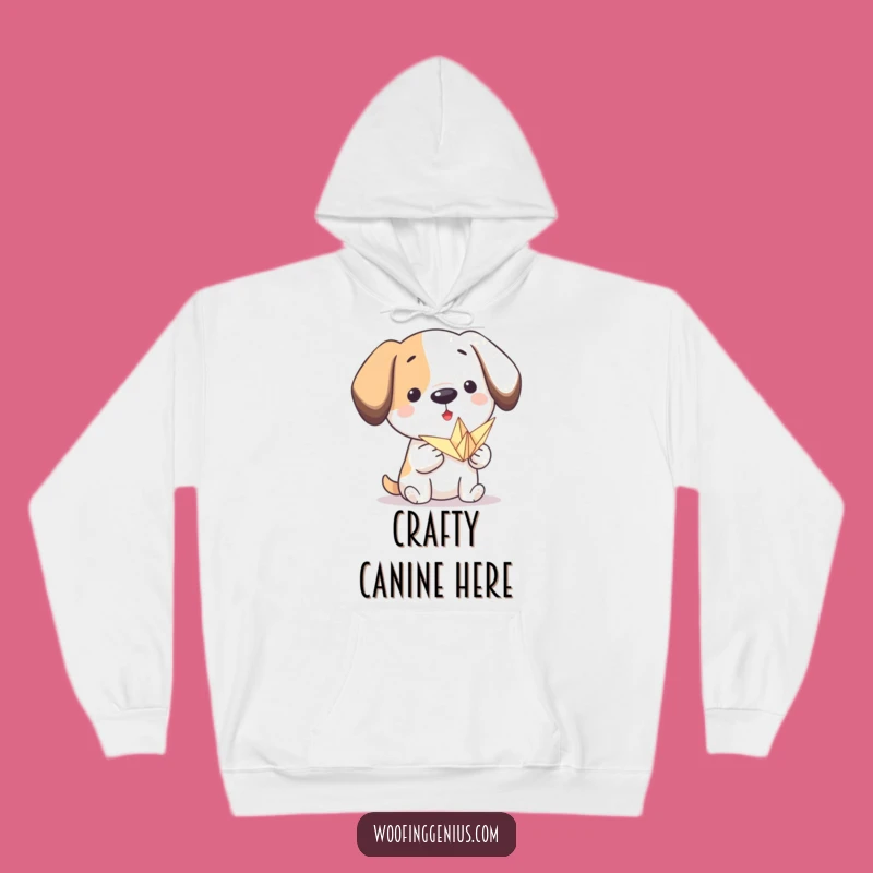 Funny Origami Dog Hoodie: Cozy Up with Artistic Canine Charm
