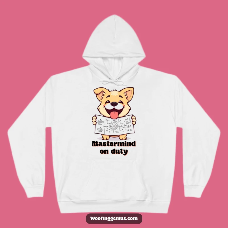 Funny Dog Expert Hoodie: Diagram Champion, Cozy Achievement Gift