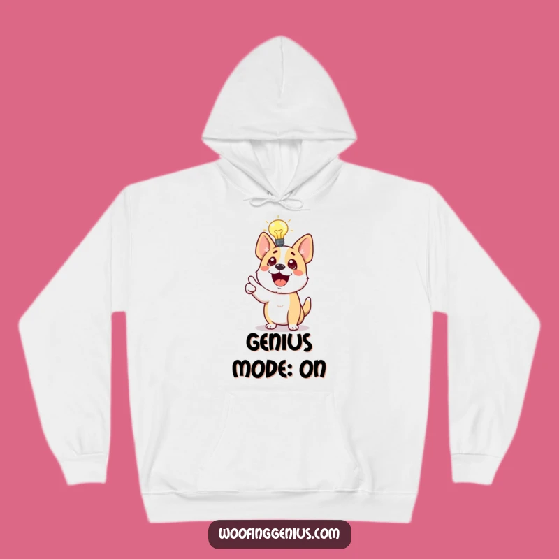 Funny Dog Idea Hoodie: Cozy Smart Pup Excitement Gift