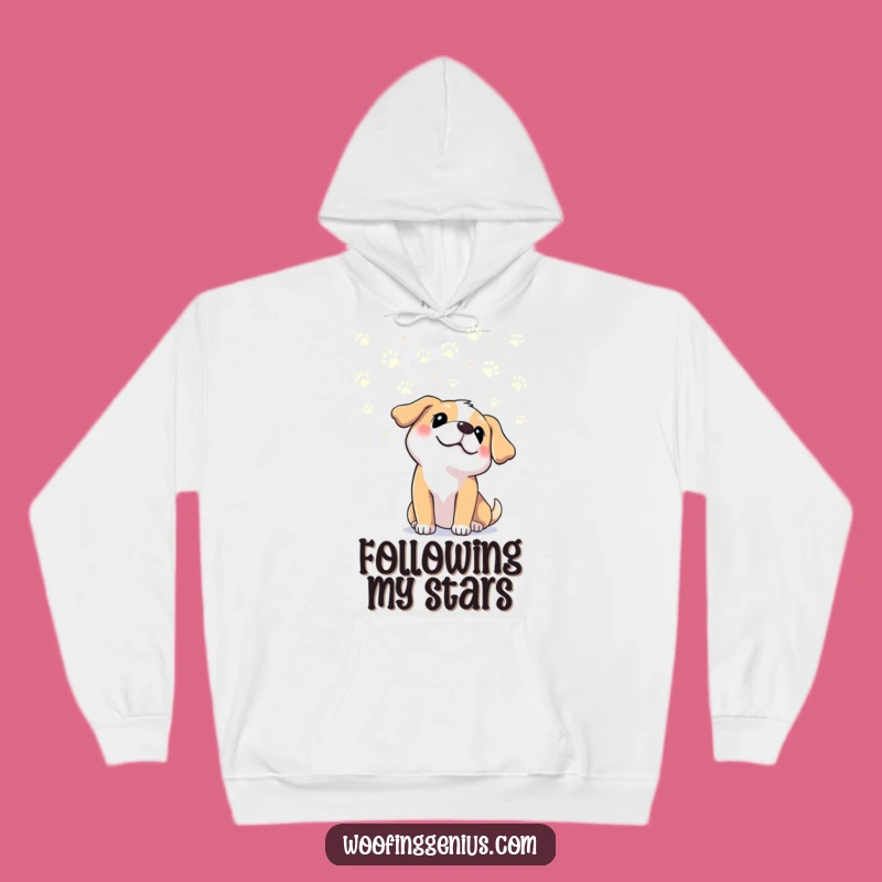 Funny Dog Paw Print Sky Hoodie: Cozy Up with Hilarious Canine Dreams