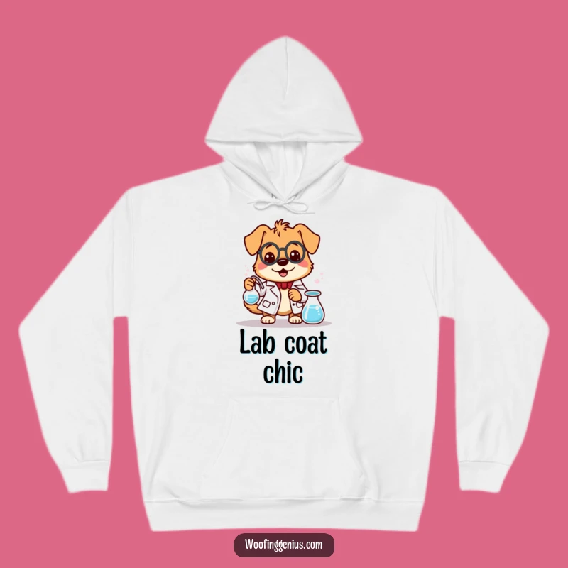 Funny Dog Scientist Hoodie - Cozy Up with Chemistry!