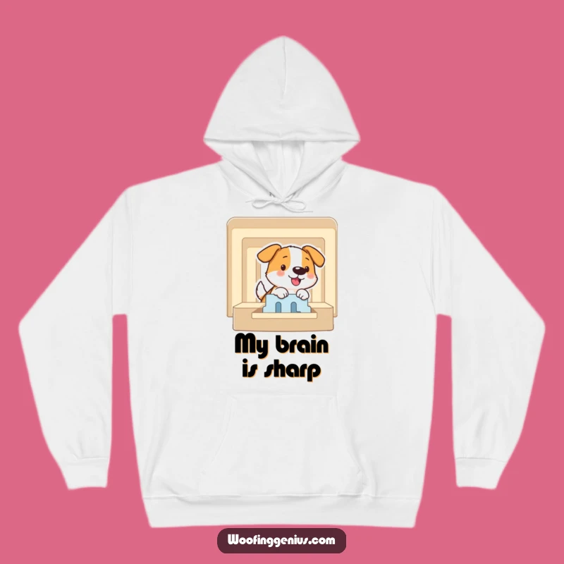 Funny Puzzle Master Dog Hoodie - Maze Solver, Cozy Genius Apparel Gift