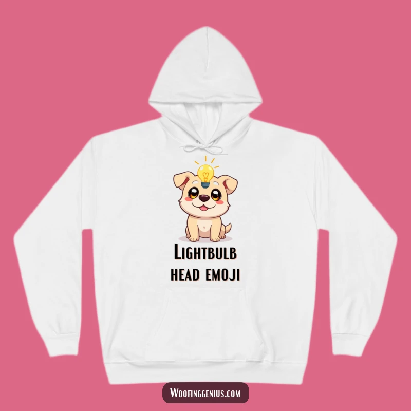Funny Lightbulb Dog Hoodie: Cozy Up with Bright Ideas!