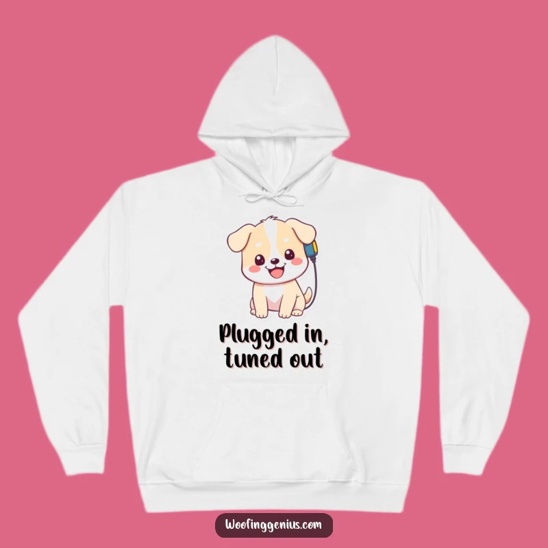 Funny Kawaii Dog Hoodie: Self-Charging Humor Sweater, Ultimate Funny Gift