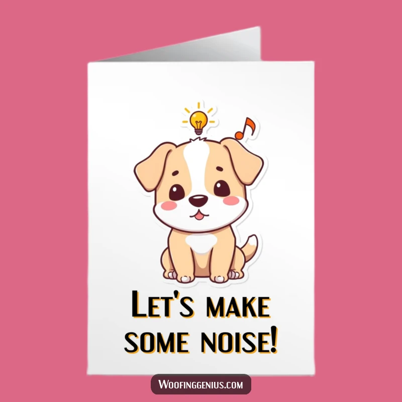 Free Printable Birthday Card: Inspired Dog Funny Musical Idea Downloadable Gift