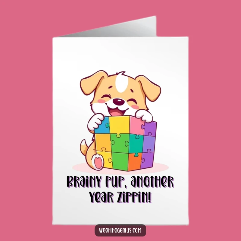 Free Printable Funny Dog Birthday Card: Solve the Fun, Download This Genius Gift!