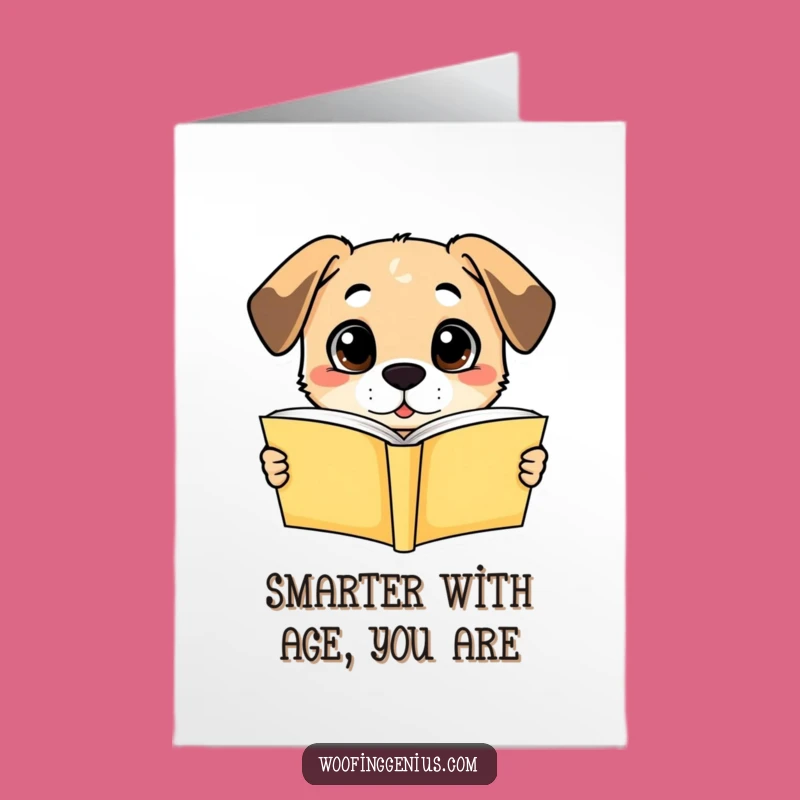 Free Printable Birthday Card: Funny Dog Understanding Book,LOL Downloadable Gift