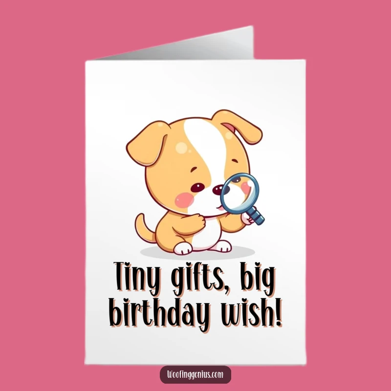 Funny Free Printable Birthday Card: Curious Dog Detective - Downloadable Surprise Gift