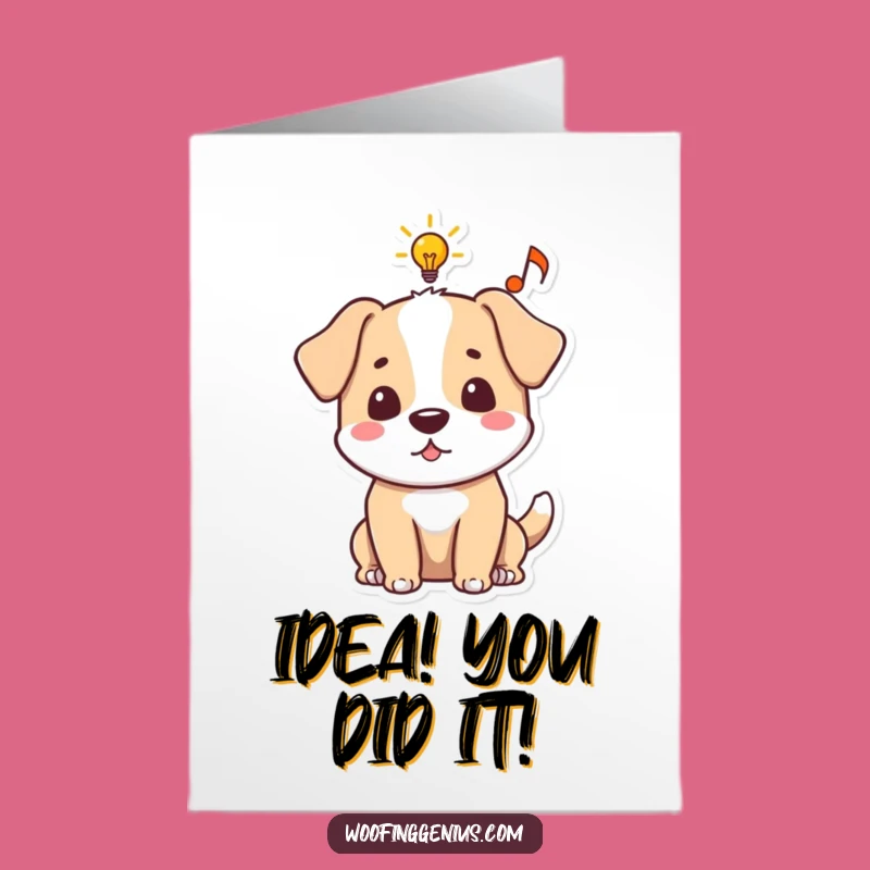Free Printable Congrats Card: Inspired Dog Funny Musical Idea Downloadable Gift