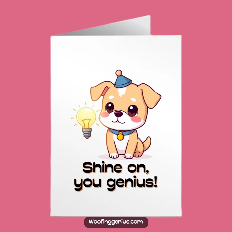Free Printable Congrats Card: Smart Dog Idea, Downloadable Celebration Gift