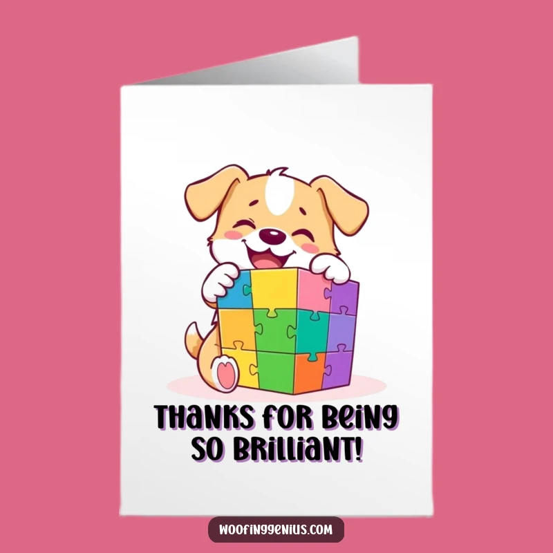 Free Printable Funny Dog Thank You Card: Grateful Pup Solves It Again, Download Today!