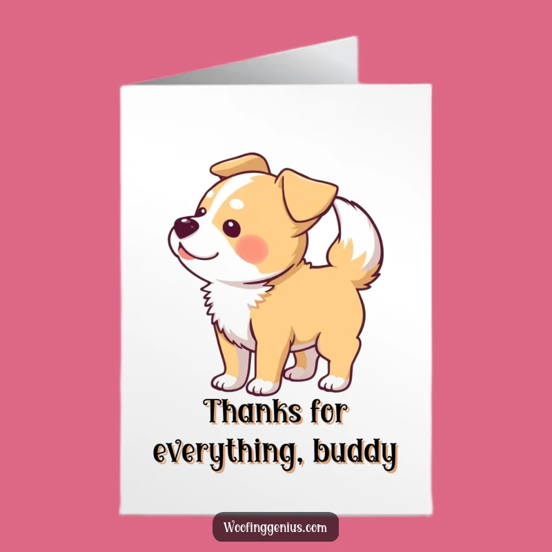 Free Printable Thank You Card: Blurry Thanks Dog, Humorous Downloadable Grateful Gift