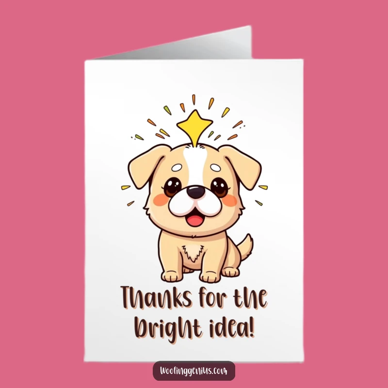 Free Printable Thank You Card: Eureka Dog, Clever Downloadable Gift