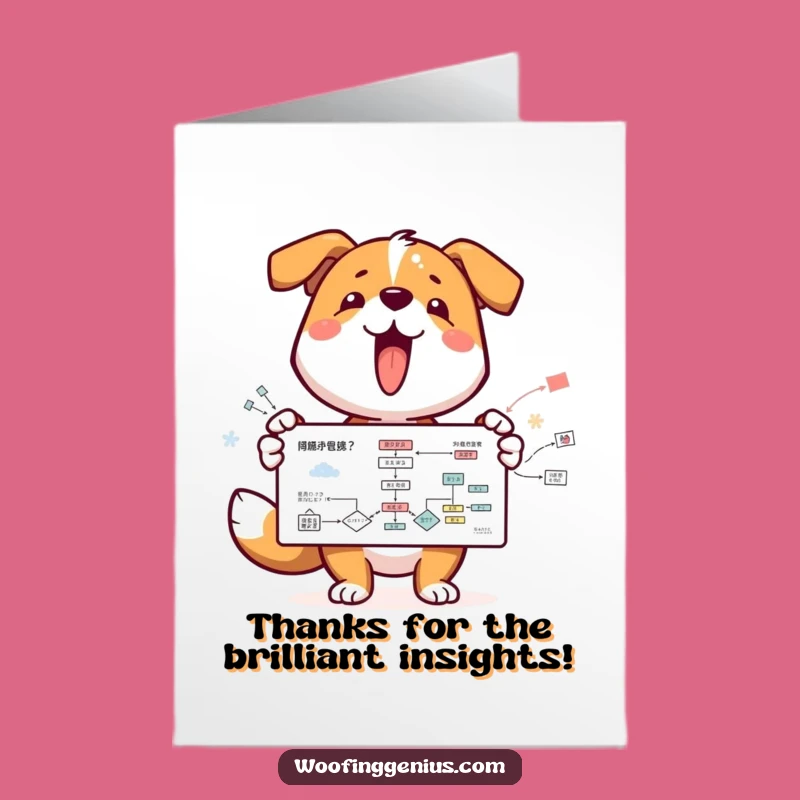 Free Printable Thank You Card: Dog's Brilliant Flowchart - Appreciate Them with Humor!