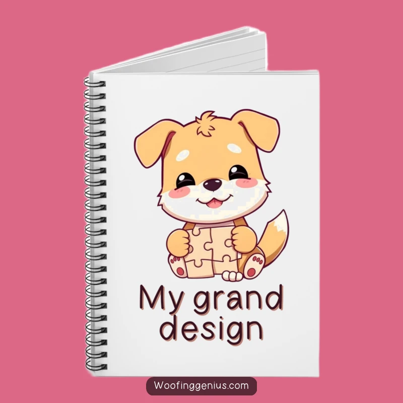 Funny Dog Jigsaw Puzzle Idea Notebook - Hilarious Journal for Smart Paws