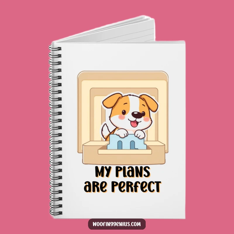 Funny Maze Solver Dog Notebook - Smart Pup, Journal for Strategy Gift