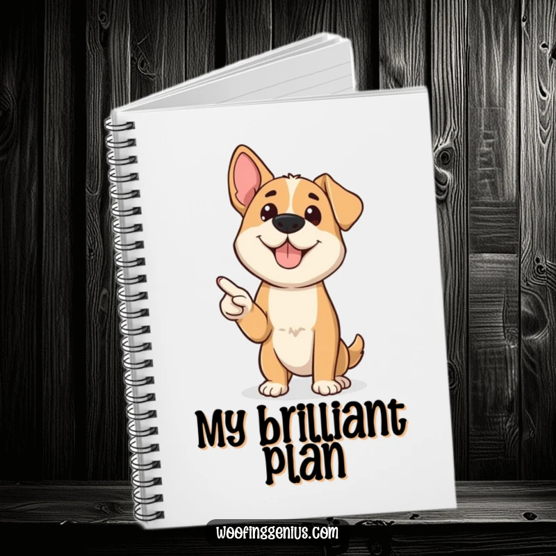 Funny dog confidently presenting with a miniature pointer, perfect for jotting down important points.