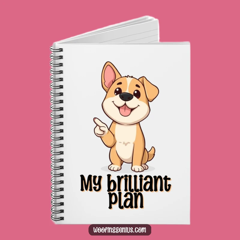 Funny Presenter Dog Notebook: Canine's Pointer Journal for Ideas Gift