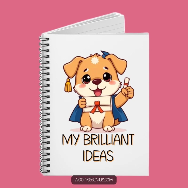 Funny Dog Graduation Notebook: Jot Down Brilliant Ideas with this Smart Pooch Journal