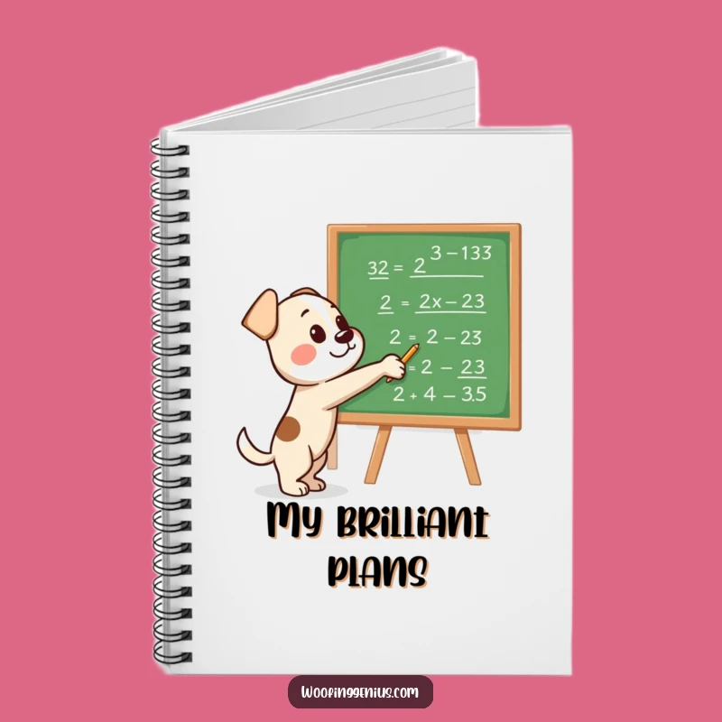 Funny Genius Dog Notebook: Smart Notes, Hilarious Journal Gift for Thinkers