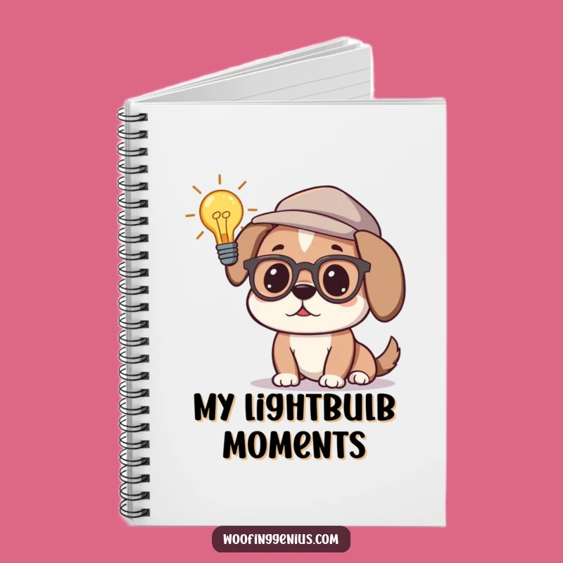 Funny Genius Dog Notebook - Jot Down Brilliant Ideas