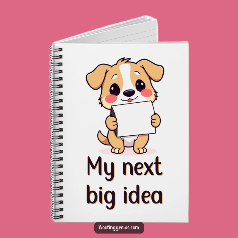 Funny Dog Notecard Planner Notebook - Hilarious Journal for Senders & Dreamers