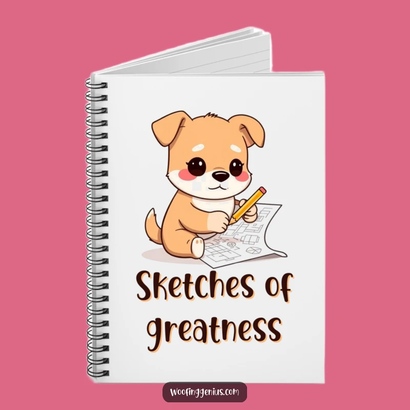 Funny Architect Dog Notebook - Sketch Your Ideas Hilariously
