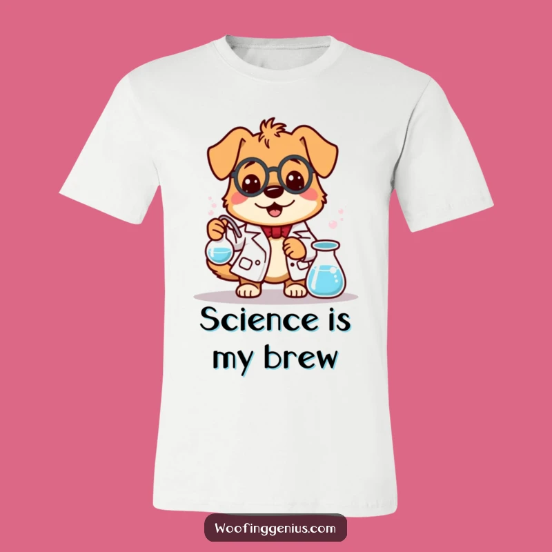 Funny Dog Lab Coat T-Shirt - Hilarious Science Gift for Dog Fans!