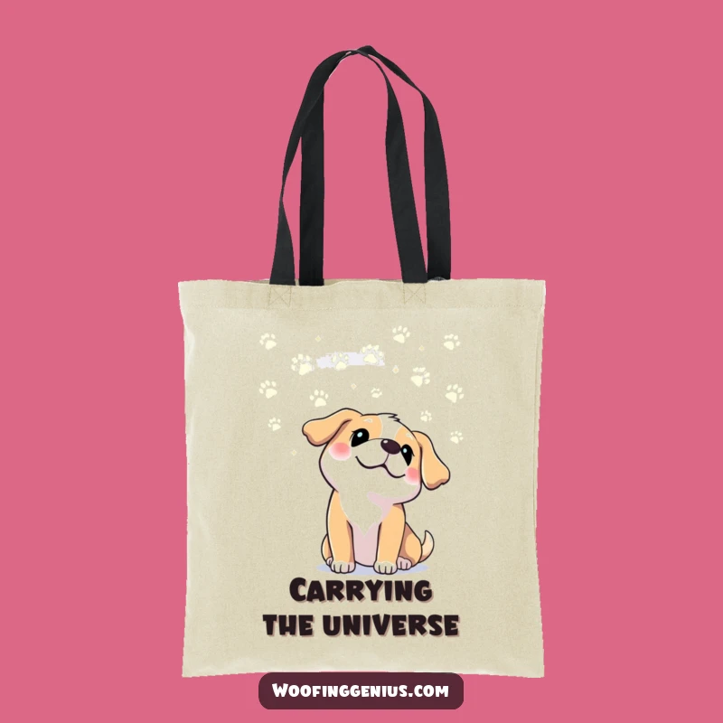Funny Dog Paw Print Sky Tote Bag: Carry Your Love for Pups Hilariously